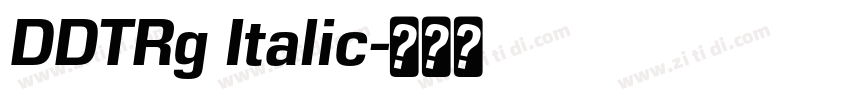 DDTRg Italic字体转换